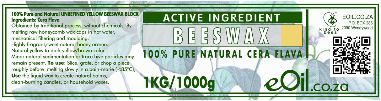 Beeswax 100 % natural active ingredient