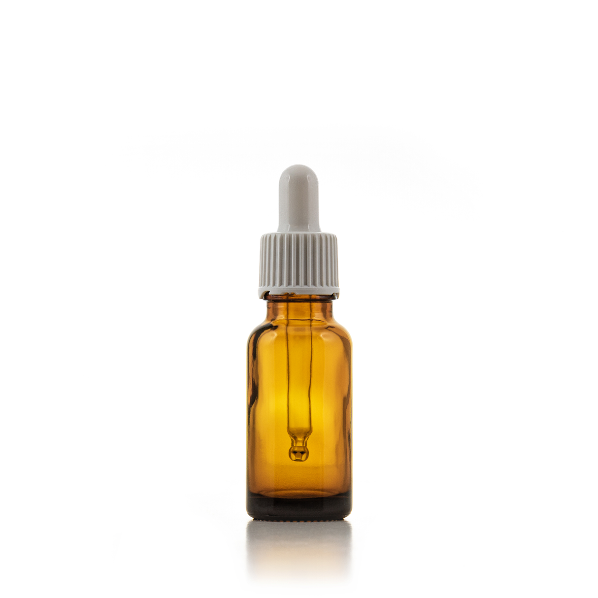 Empty Glass bottle Amber 18/410 - with Pipette - packaging