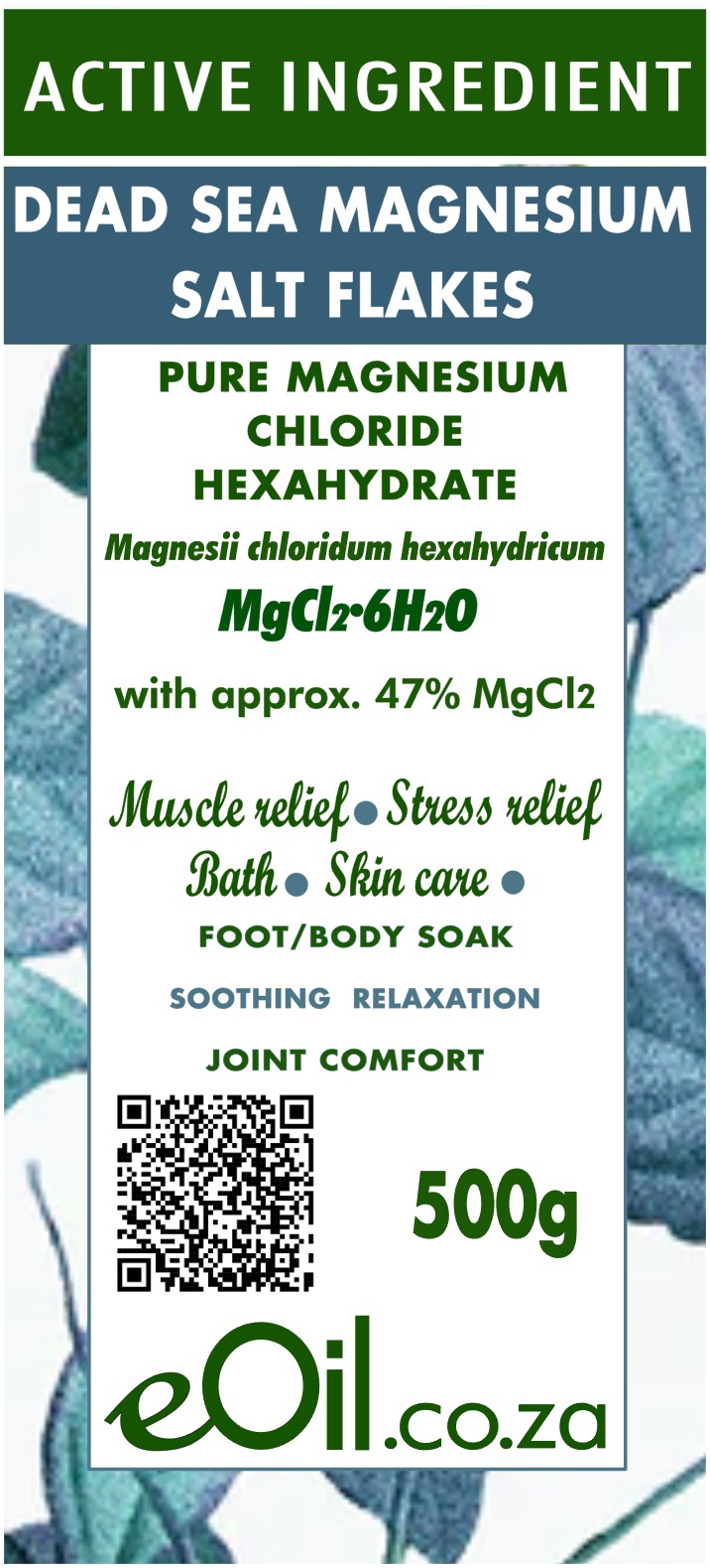 Sea Salts Magnesium Chloride - eOil.co.za