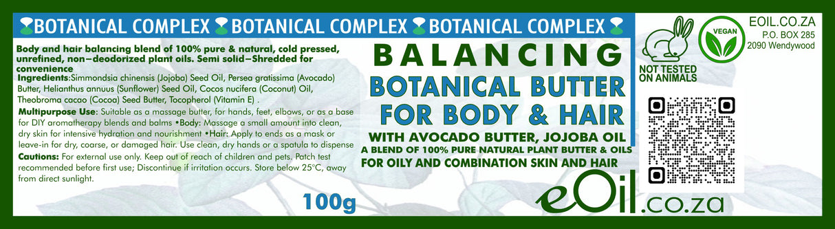 Balancing Botanical Butter For Body and Hair Avocado Jojoba - eOil.co.za