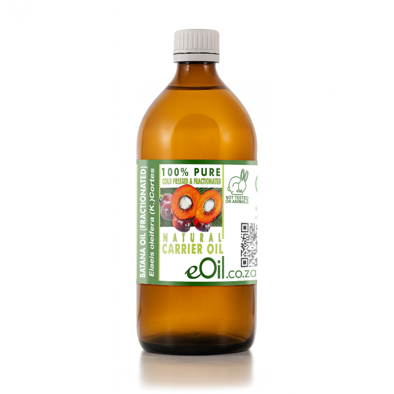 Bottle of eOil natural carrier oil with a white background