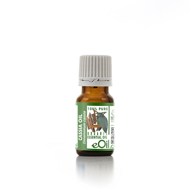 Cassia Essential Oil Organic, warm spicy-sweet oil for comfort, wellness, and immunity
