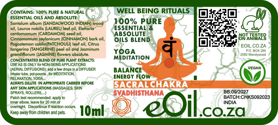 Chakra Sacral Blend - 10 ml - eOil.co.za