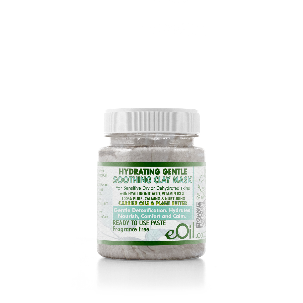 Clay Face Masks Ready - Fragrance Free Base - Ready to use - eOil.co.za