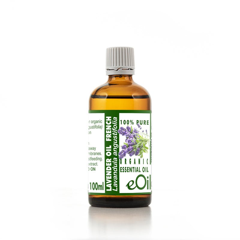 Lavender Essential Oil Organic French, calming floral aroma for wellness and blends