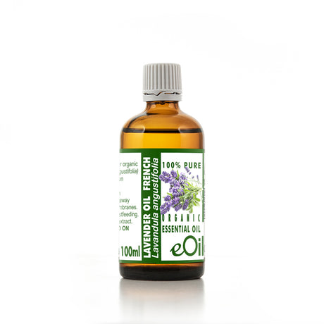 Lavender Essential Oil Organic French, calming floral aroma for wellness and blends