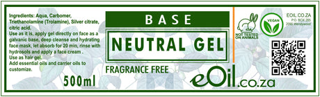 Neutral Gel Fragrance free Base - eOil.co.za
