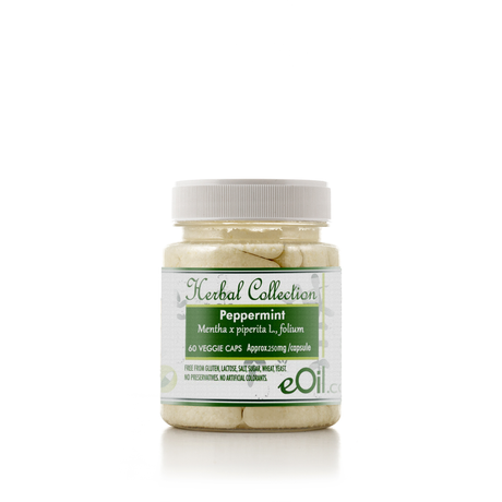 Peppermint vegan capsules - Herbal Collection - eOil.co.za