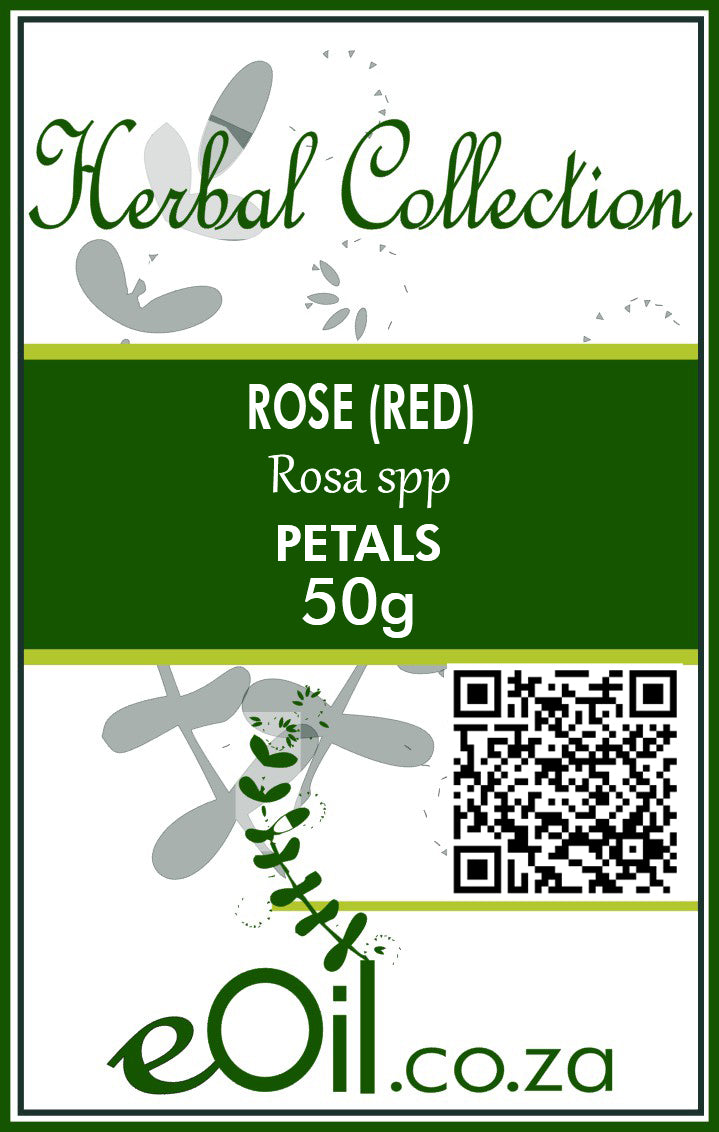 Rose Petals Red Dried - 50 g - eOil.co.za