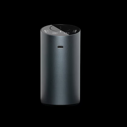 Stylish waterless essential oil diffuser with metal & glass design. Breaks oils into micro molecules for room-filling aromatherapy. Perfect for home or travel.