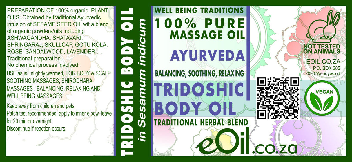 Shirodhara Ayurvedic Tridoshick Blend Oil - eOil.co.za