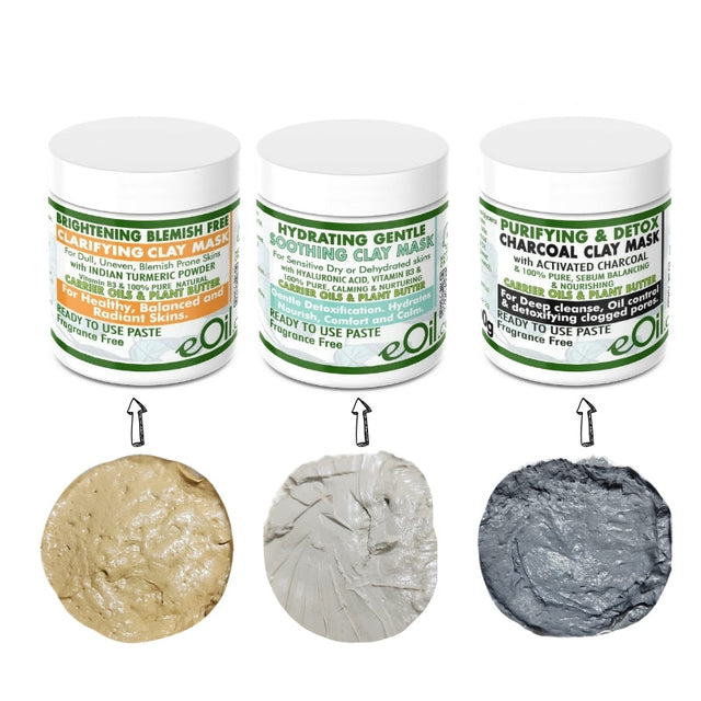 Clay Face Masks Ready - Fragrance Free Base - Ready to use - eOil.co.za