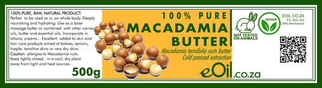 Macadamia nuts butter pure (Macadamia ternifolia) - eOil.co.za