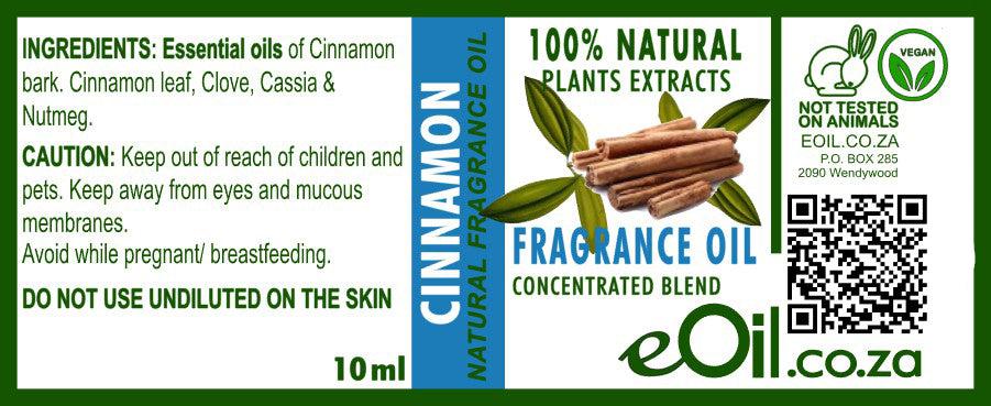 eOil.co.za cinnamon fragrance oil Perfumes, • Natural soaps, face wash, shower gels • Bath salts, scented baths • Natural body oil, creams, lotions, scented gels • After-shampoos, hair masks, hair sprays, • Home fragrance, Room spray, linen spray, candles • For skin applications, cosmetic uses, perfumes…