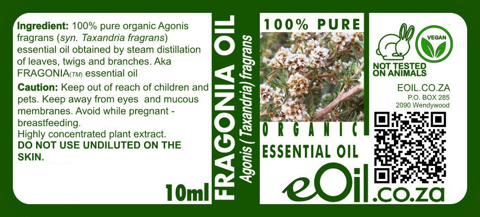 Fragonia Essential Oil Organic, gentle fresh aroma for relaxing personal blends eOil.co.za