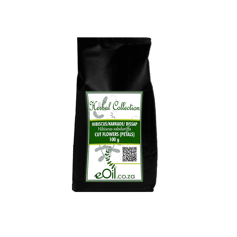 Hibiscus Flowers Cut Organic - 100 g - Herbal Collection - eOil.co.za