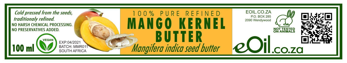 MANGO KERNEL BUTTER PURE REFINED (Mangifera indica) 100 ml - eOil.co.za