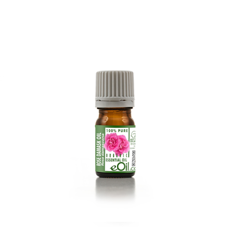 Rose Otto Damask Pure Essential Oil Organic, luxurious floral aroma for skin care