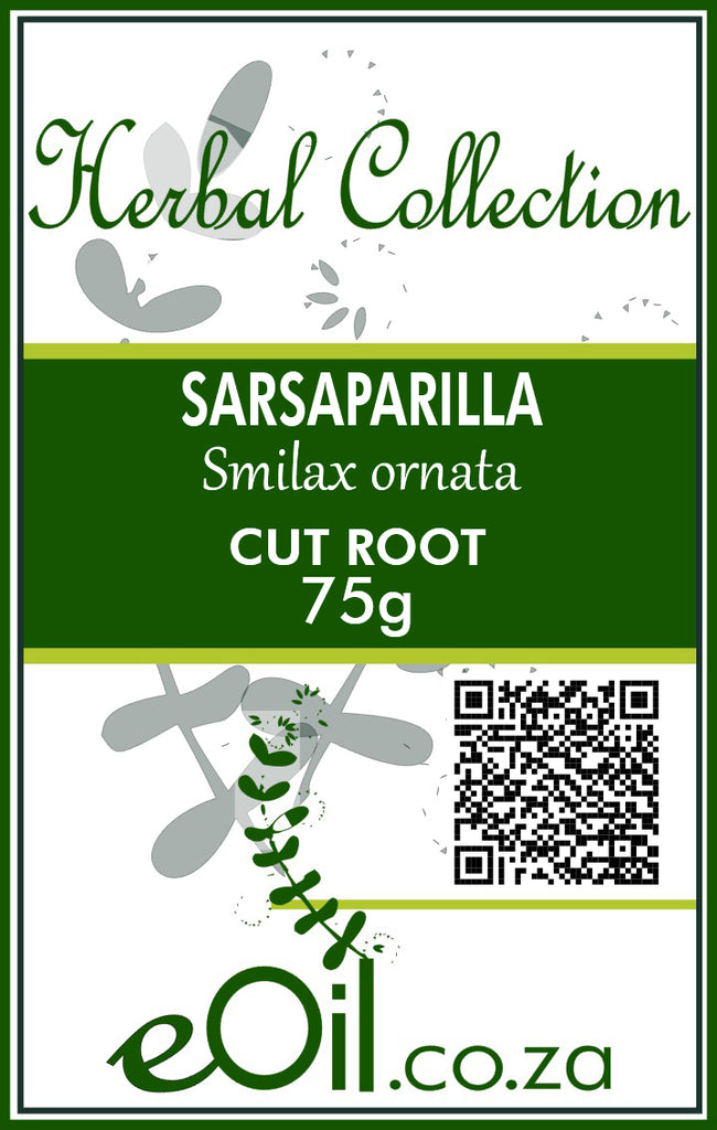 Dried Sarsaparilla Root (Smilax species) - 75 g - Herbal Collection - eOil.co.za