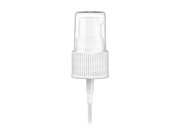 Serum pump plastic white ribbed 18/410 - eOil.co.za
