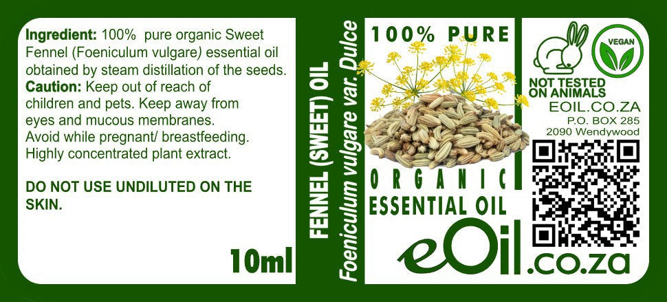Sweet Fennel Essential Oil Organic, culinary, digestive, and natural beauty uses eOil.co.za