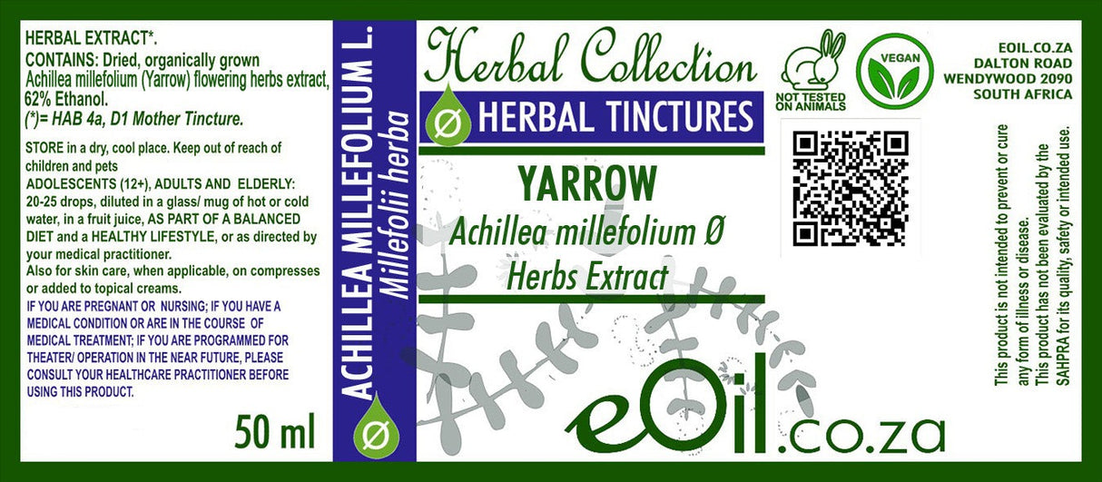 Yarrow ( Achillea millefolium )Tincture - 50 ml - eOil.co.za