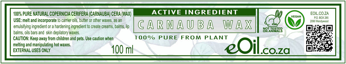 eOil.co.za carnauba wax 100 ml