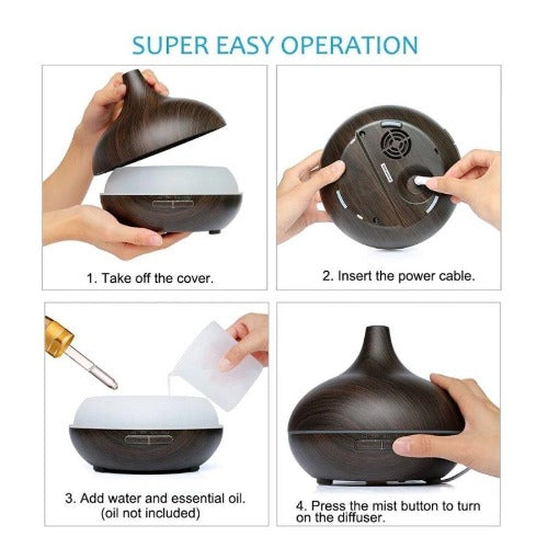 eOil.co.za diffuser aromatherapy essential oil Cocoon dark wood 400 ml