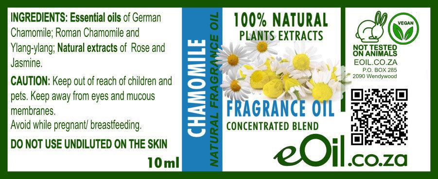 eOil.co.za Chamomile fragrance oil Perfumes, • Natural soaps, face wash, shower gels • Bath salts, scented baths • Natural body oil, creams, lotions, scented gels • After-shampoos, hair masks, hair sprays, • Home fragrance, Room spray, linen spray, candles • For skin applications, cosmetic uses, perfumes…