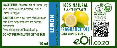 eoil.co.za lemon natural fragrance concentrated blend 10 ml