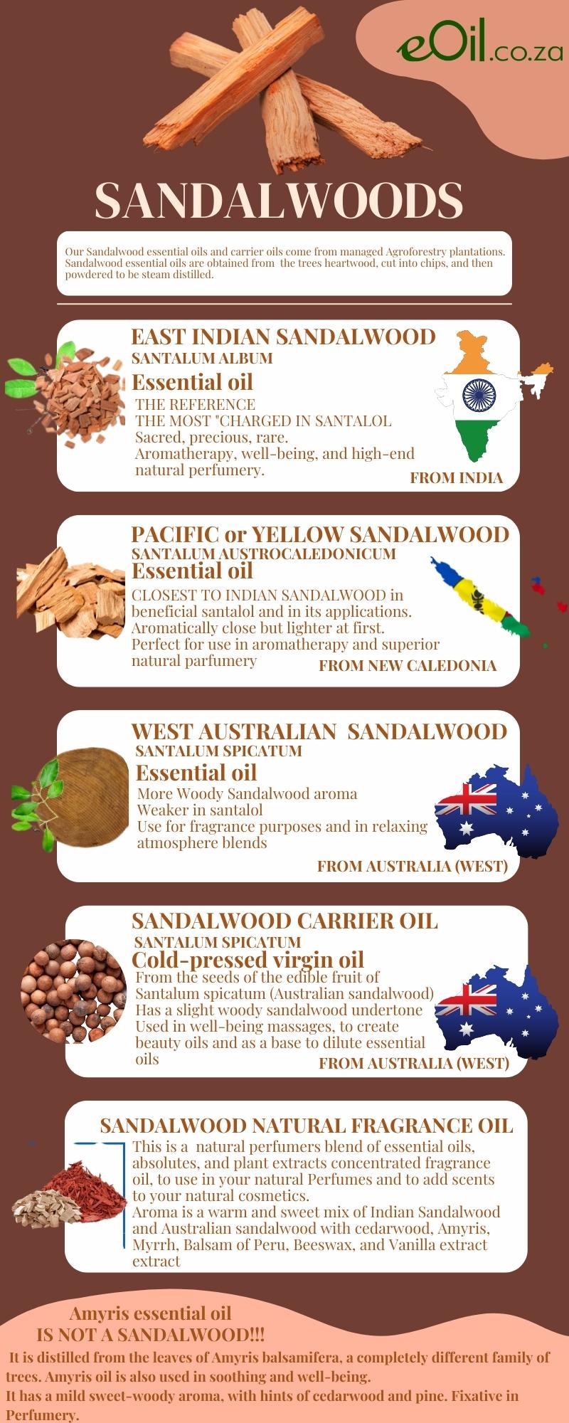 TRUE SANDALWOODS: THE DIFFERENT SPECIES, THEIR QUALITY, THEIR EXTRACTS –