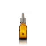 Empty Glass bottle Amber 18/410 - with Pipette - packaging