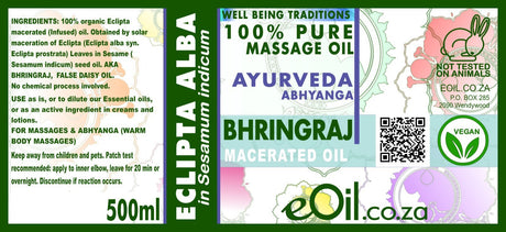 Bhringraj Ayurveda Macerated Carrier Oil - eOil.co.za