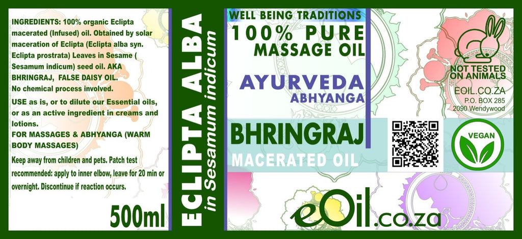 Bhringraj Ayurveda Macerated Carrier Oil - eOil.co.za