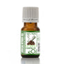 Bottle of African Myrrh essential oil with a green label on a white background