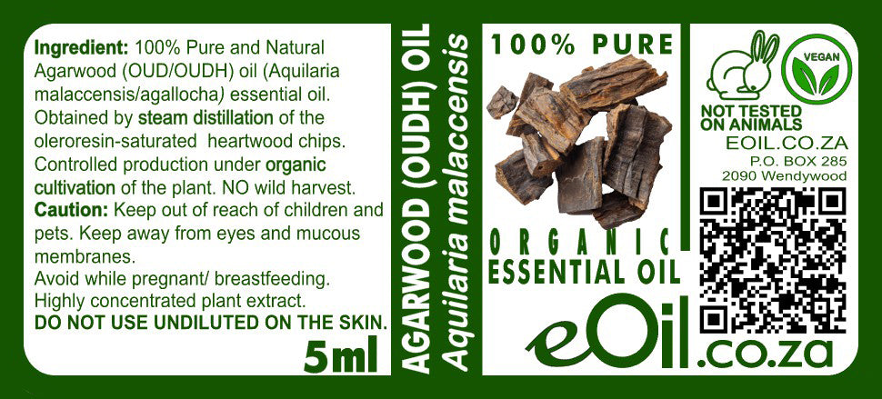 Agarwood Oudh Essential Oil Organic, deep woody aroma for meditation, perfumery, and spiritual blends