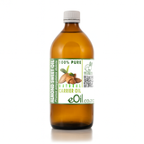 Bottle of almond sweet oil with a label on a white background 500 ml eoil.co.za