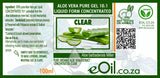 Aloe Vera Pure Clear Liquid Concentrated 10 :1 - 100 ml