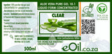 Aloe Vera Pure Clear Liquid Concentrated 10 :1 - 100 ml