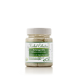 A bottle of Herbal Collection Ashwagandha veggie caps with a white cap and a white and green label, set against a plain white background.