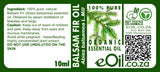Balsam Fir Essential Oil Organic, fresh evergreen aroma for forest-inspired wellness and energy