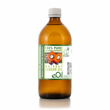 Bottle of eOil natural carrier oil with a white background