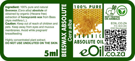 Beeswax Absolute Oil Organic - eOil.co.za