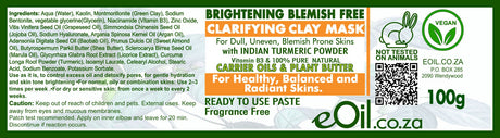 Clay Face Masks Ready - Fragrance Free Base - Ready to use - eOil.co.za