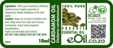 Cardamom Essential Oil Organic, uplifting aromatic oil for digestion, breath, and mood