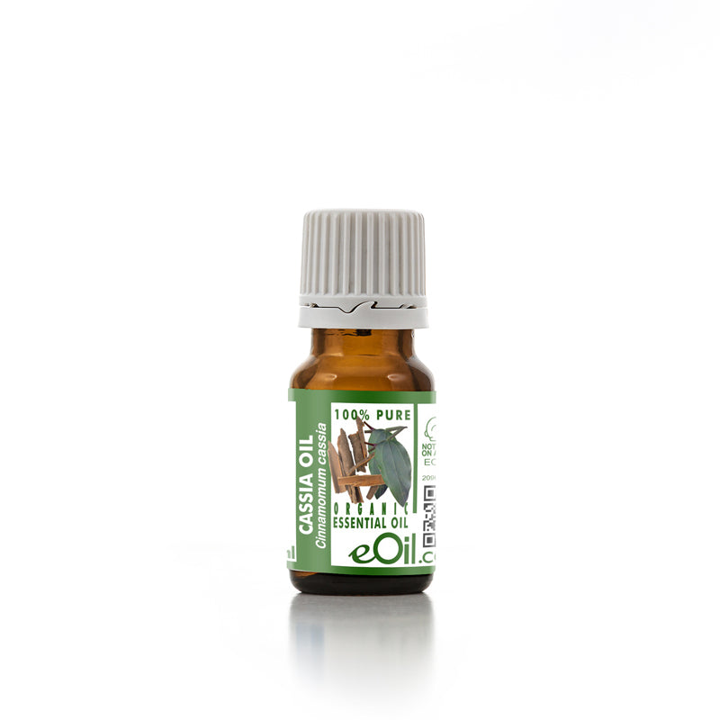 Cassia Essential Oil Organic, warm spicy-sweet oil for comfort, wellness, and immunity
