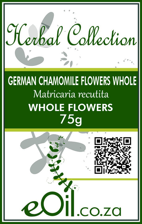 Chamomile German Flowers Whole Organic Dried - Herbal Collection - eOil.co.za