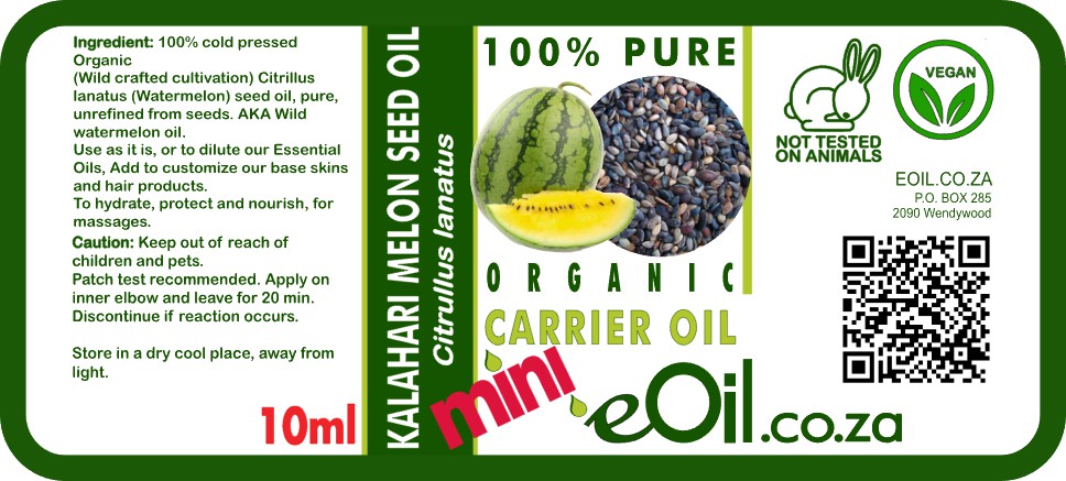 Kalahari Melon Seed Carrier Oil Organic