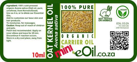 Oat Kernel Carrier Oil Organic - eOil.co.za