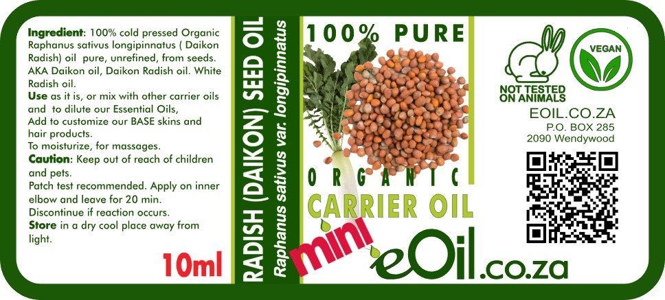 Daikon Carrier Oil Organic